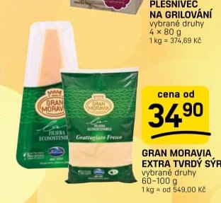 GRAN MORAVIA EXTRA TVRDÝ SÝR