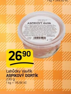 Lahůdky Vavřík ASPIKOVÝ DORTÍK
