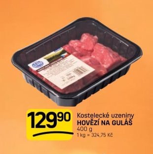 Kostelecké uzeniny HOVĚZÍ NA GULÁŠ