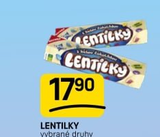 LENTILKY vybrané druhy