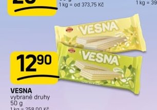 VESNA vybrané druhy