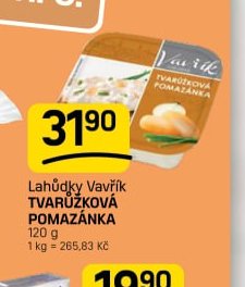 Lahůdky Vavřík tvarůžková pomazánka