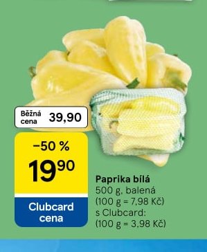 Paprika bílá