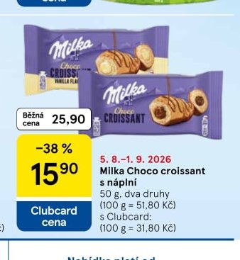Milka Choco croissant s náplní