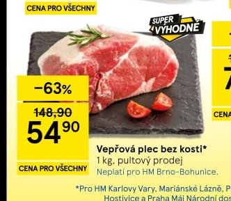Vepřová plec bez kosti