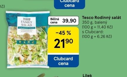 Tesco Rodinný salát