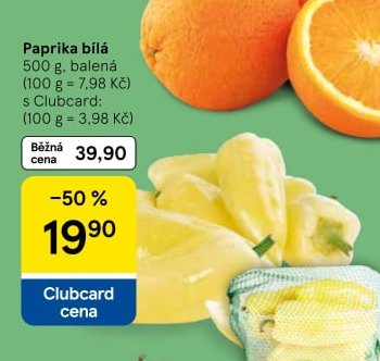 Paprika bílá
