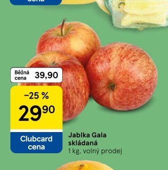 Jablka Gala skládaná