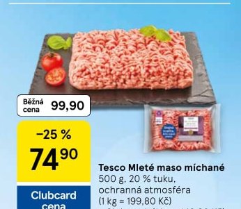 Tesco Mleté maso míchané 500 g