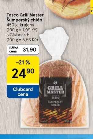 Tesco Grill Master Šumperský chléb