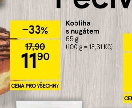 Kobliha s nugátem
