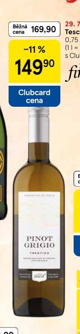 Tesco Finest Pinot Grigio 0,75 l