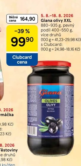 Giana olivy XXL 880–935 g