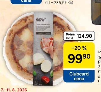 Tesco Finest Pizza Prosciutto Cotto 380 g