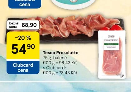 Tesco Prosciutto 75 g