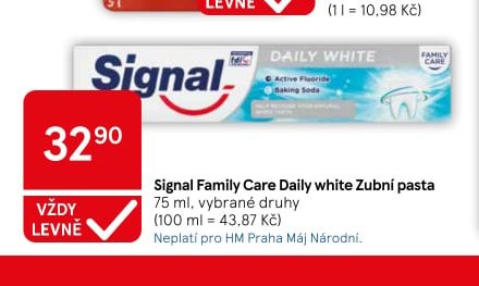 Signal Family Care Daily white Zubní pasta
