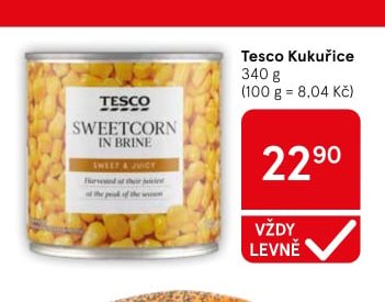 Tesco Kukuřice