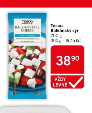 Tesco Balkánský sýr