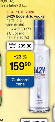 B42V Eccentric vodka 42 %, 0,5 l