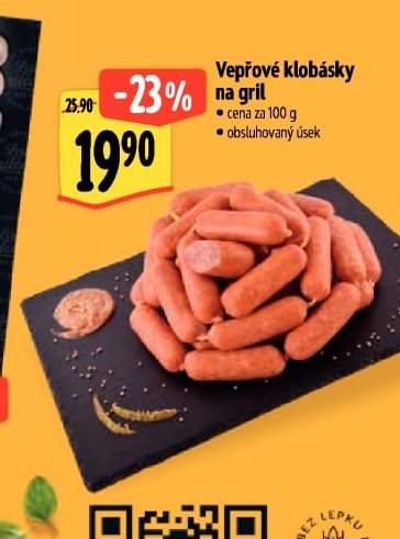 Vepřové klobásky na gril