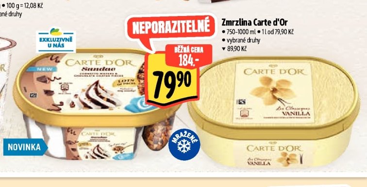 Zmrzlina Carte d'Or