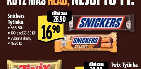 Snickers Tyčinka