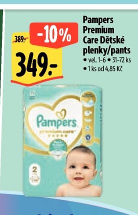 Pampers Premium Care Dětské plenky/pants