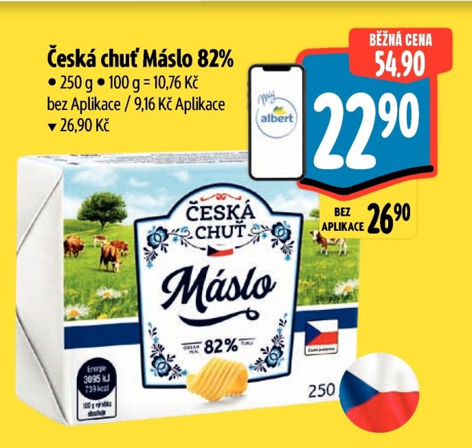 Česká chuť Máslo 82%