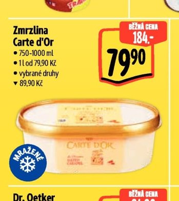 Zmrzlina Carte d'Or