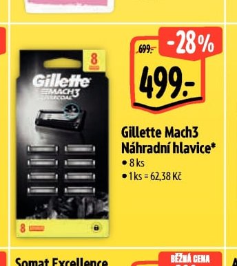 Gillette Mach3 Náhradní hlavice