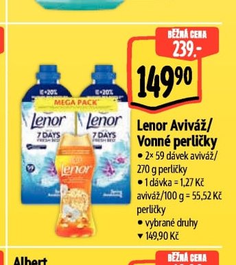 Lenor Aviváž / Vonné perličky