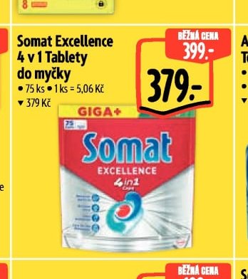 Somat Excellence 4 v 1 Tablety do myčky