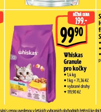 Whiskas Granule pro kočky
