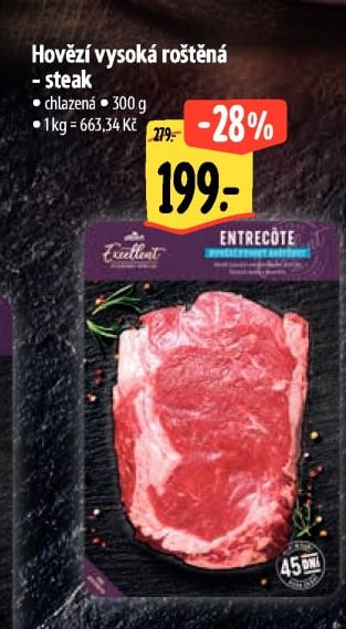 Hovězí vysoká roštěná - steak
