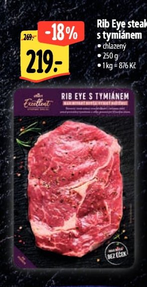 Rib Eye steak s tymiánem
