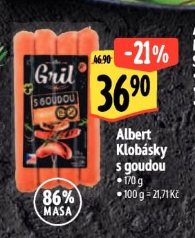 Albert Klobásky s goudou
