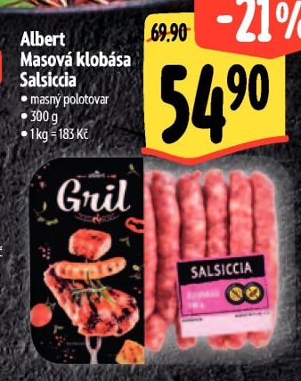 Albert Masová klobása Salsiccia