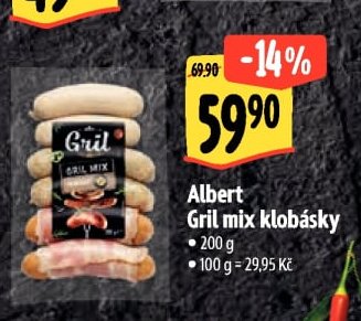 Albert Gril mix klobásky