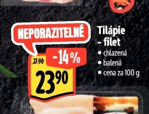 Tilápie - filet