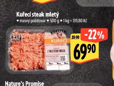 Kuřecí steak mletý