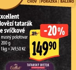 Excellent Hovězí tatarák ze svíčkové