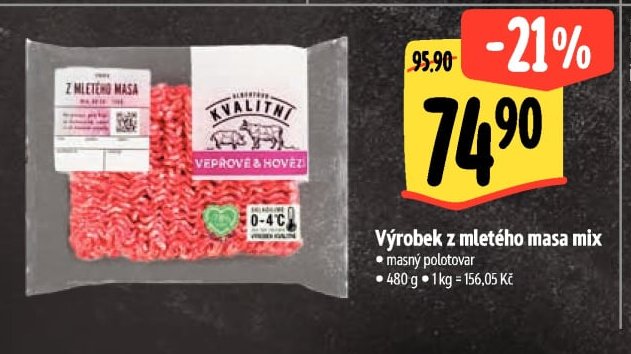 Výrobek z mletého masa mix