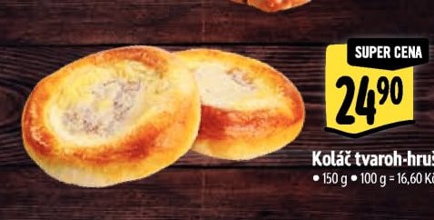 Koláč tvaroh-hruška