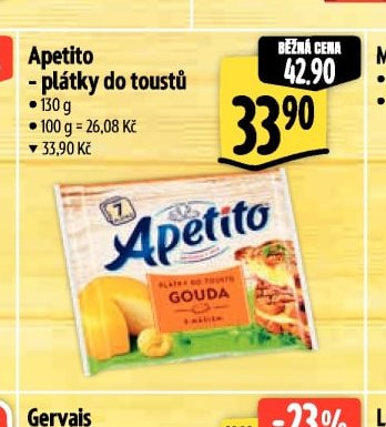 Apetito - plátky do toustů