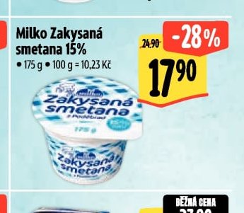 Milko Zakysaná smetana 15%