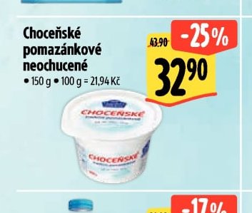 Choceňské pomazánkové neochucené