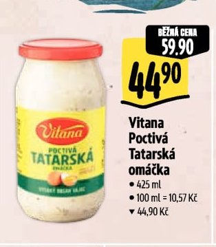Vitana Poctivá Tatarská omáčka