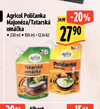 Agricol Poličanka Majonéza/Tatarská omáčka