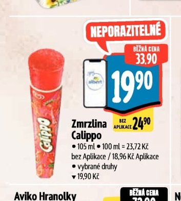 Zmrzlina Calippo