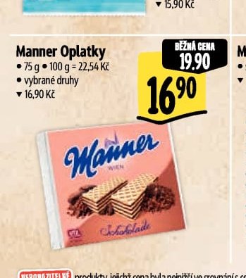 Manner Oplatky